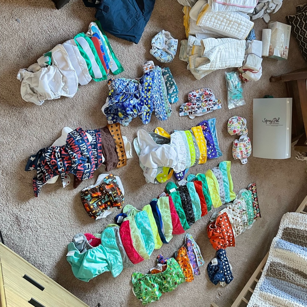 EPIC cloth diaper bundle destash with everything!!